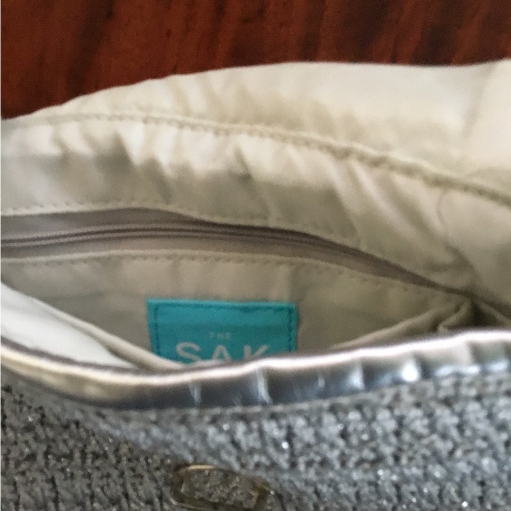 The Sak Original Grey & Silver Crotchet Bag $35 - Picture 6 of 6
